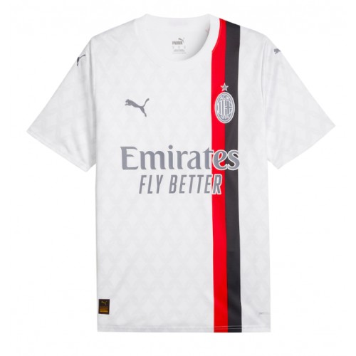 Pánský Fotbalový dres AC Milan 2023-24 Venkovní Krátký Rukáv